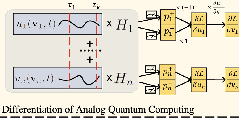 Differentiable Analog Quantum Computing for Optimization and Control